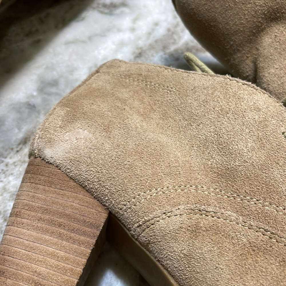 Axxiom DESI Tan Suede Heeled Ankle Booties 9 - Picture 11 of 13